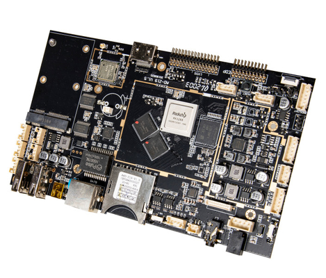 O núcleo do quadrilátero de Sunchip encaixou a memória da placa 1GB DDR3 16GB de Linux para a exposição do LCD