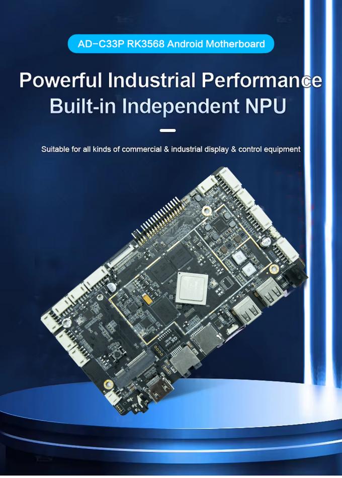 Placa-mãe Android RK3568 personalizável com tela sensível ao toque e opções de exibição múltiplas para placa ARM incorporada 2