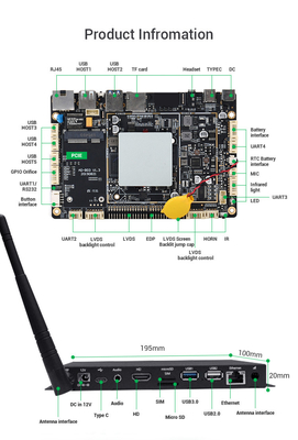 Reprodutor de mídia de sinalização digital Android Box RK3288 Quad-core media player com wifi BT LAN 4G