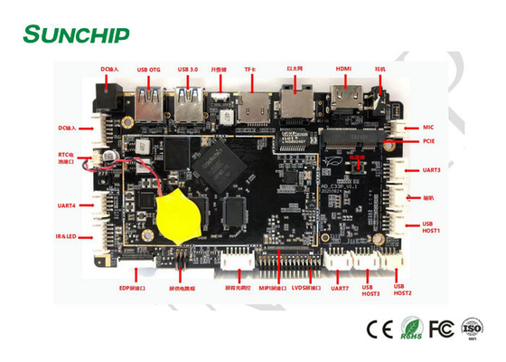 EDP MIPI 4K do motorista DDR4 LVDS da descodificação da placa RK3568 Android do desenvolvimento do BRAÇO de Android 11