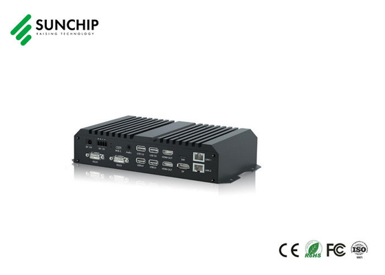 RK3588 CPU Edge Computing Device Metal Media Player com GPS POE opcional para dispositivo industrial de IA