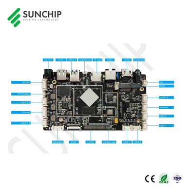 Ecrã táctil interativo Android 11 Rockchip Motherboard RK3566 Quad Core Embedded Arm Board