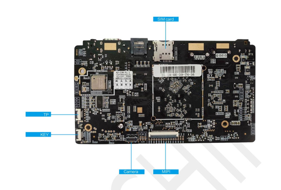 AD-C36 Quad-Core Android Mainboard Embedded ARM Board para RK3566 Processador HD Display 4G LTE WIFI/BT G-Sensor RTC Touch USB UART