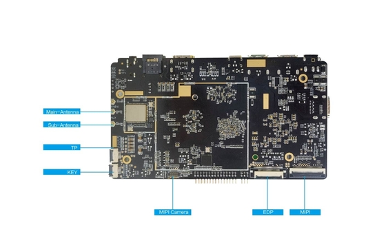 High Performance 8K Video Decode RK3588 Octa-Core 8K Industrial ARM Board para dispositivo industrial de IA