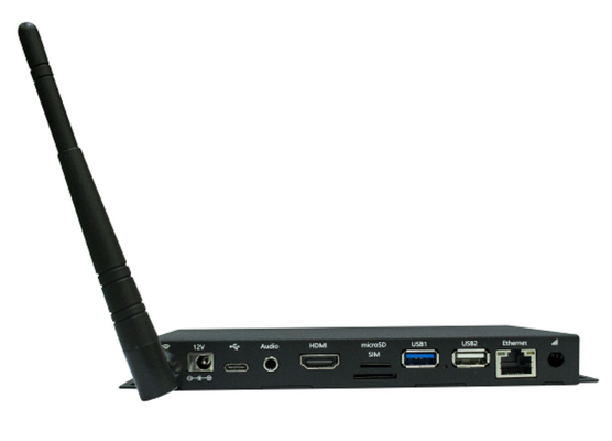 Android 10 Sistema 4G PCIE RK3399 Media Player com WIFI BT Gigabit Ethernet para painéis de menus digitais Máquina de venda automática