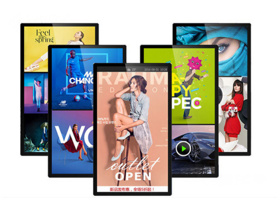 Display de sinalização digital interativa / sinalização digital desktop com tamanho de tela LCD personalizável