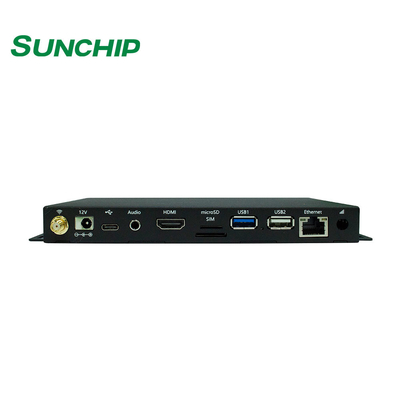 4K High-Definition Embedded System Android Media Player Caixa usada para exibição de sinalização digital