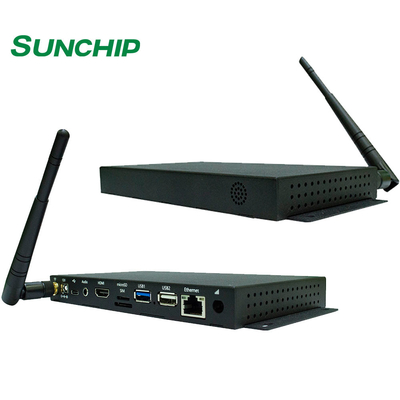4K High-Definition Embedded System Android Media Player Caixa usada para exibição de sinalização digital