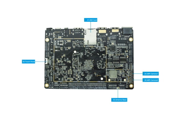 LVDS EDP RK3399 Android 7-10 OEM placa Android Wifi BT HD 4K Suporte PCBA placa-mãe