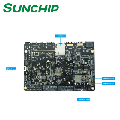 RK3399 Multi-Point Touch and Network Interfaces Rockchip Android Embedded Board para fácil interação e conectividade