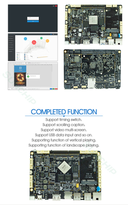 Quad-core A9 Embedded Linux Board para Internet e vários idiomas