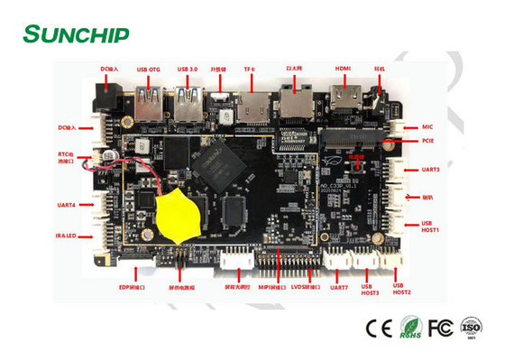 Placa-mãe Android RK3568 personalizável com tela sensível ao toque e opções de exibição múltiplas para placa ARM incorporada