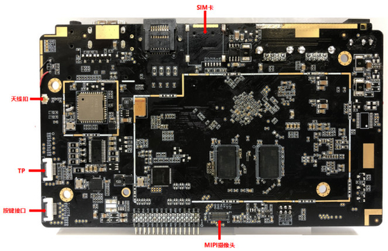 Tabela de sistema incorporado Android 11 DDR4 personalizado RK3568 com Ethernet / Wi-Fi / BT PCBA Tabela de desenvolvimento industrial